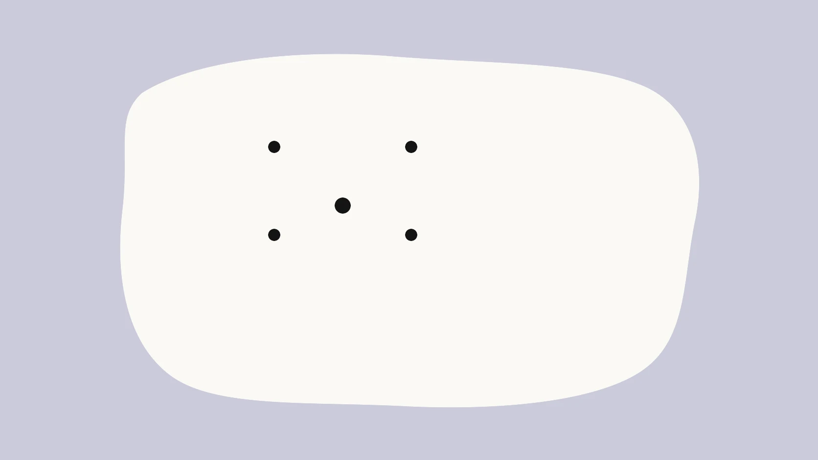An ivory rounded carrier on a heather field shows a small trained network of connected dots guiding a voice ribbon away from scattered noise marks.
