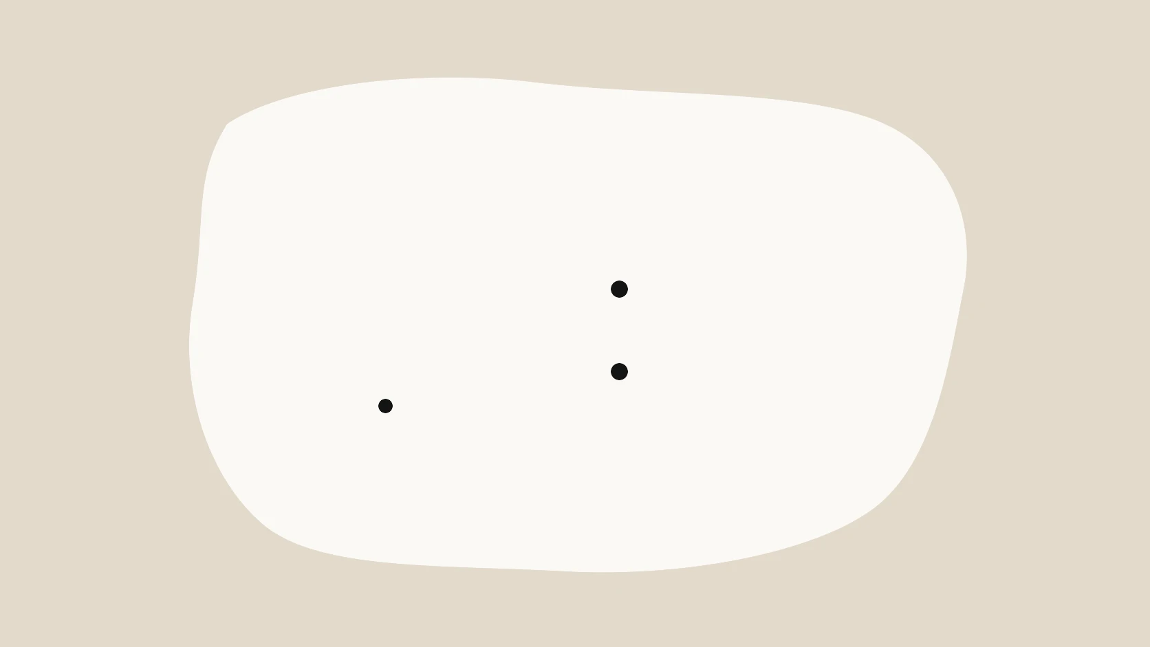 An ivory carrier holds a messy left-side waveform being guided by a hand through a simple sieve into a smoother right-side waveform on an oat field.