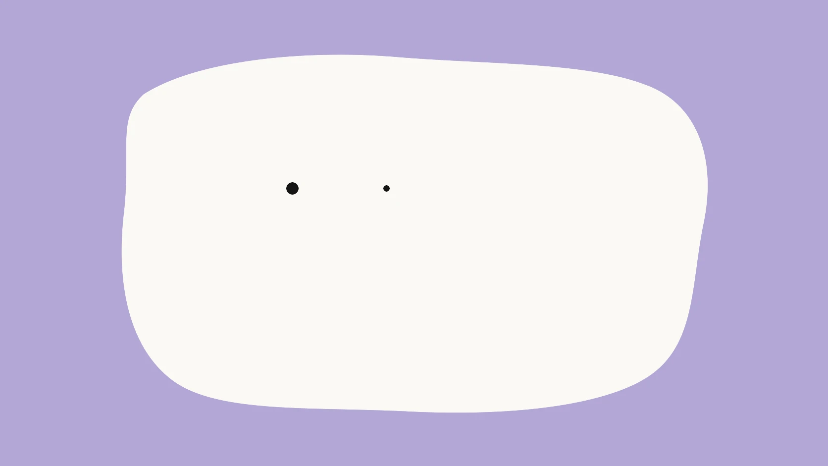 An ivory split carrier on a violet field separates a one-click upload path from a manual three-dial editing path.